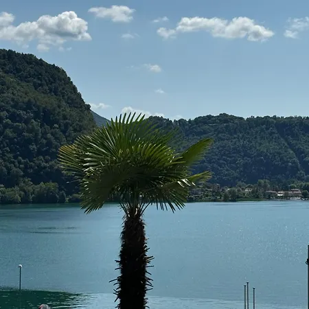 Neue Gartenwohnung Mit Sicht Auf Den Luganersee Ponte Tresa Exterior photo