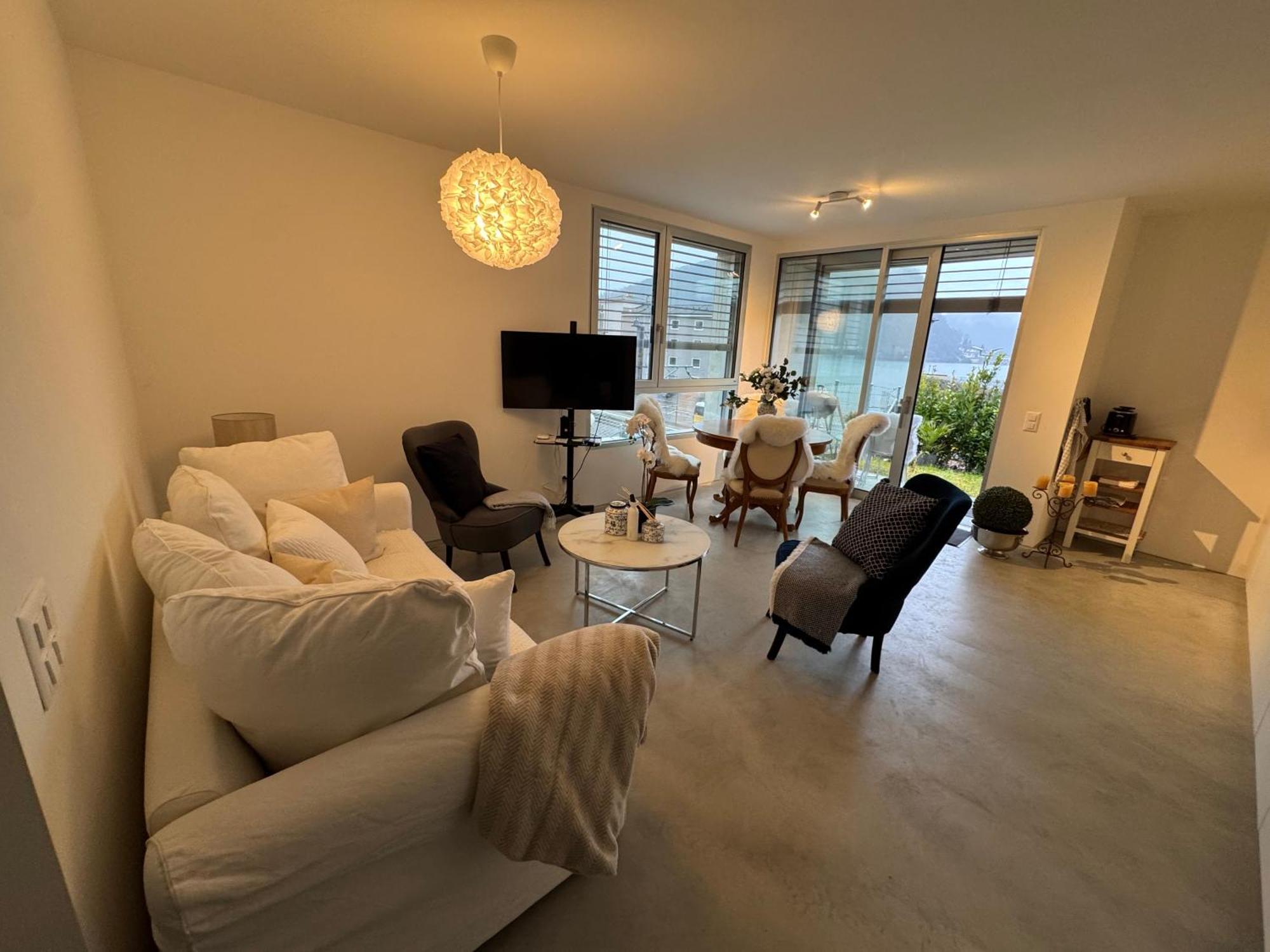 Neue Gartenwohnung Mit Sicht Auf Den Luganersee Apartment Ponte Tresa